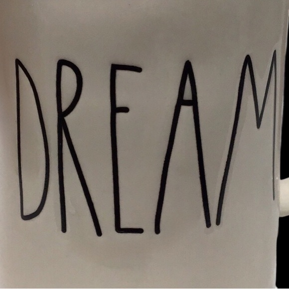 RAE DUNN by MAGENTA “DREAM” Ceramic Coffee Mug, 16 Fluid Ounces, Off-Whiten - Picture 2 of 8